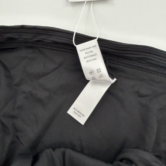 Andie Swim Solid Black Banded Cheeky Ribbed Bikini Bottom NEW Women's Size XL - Picture 10 of 12